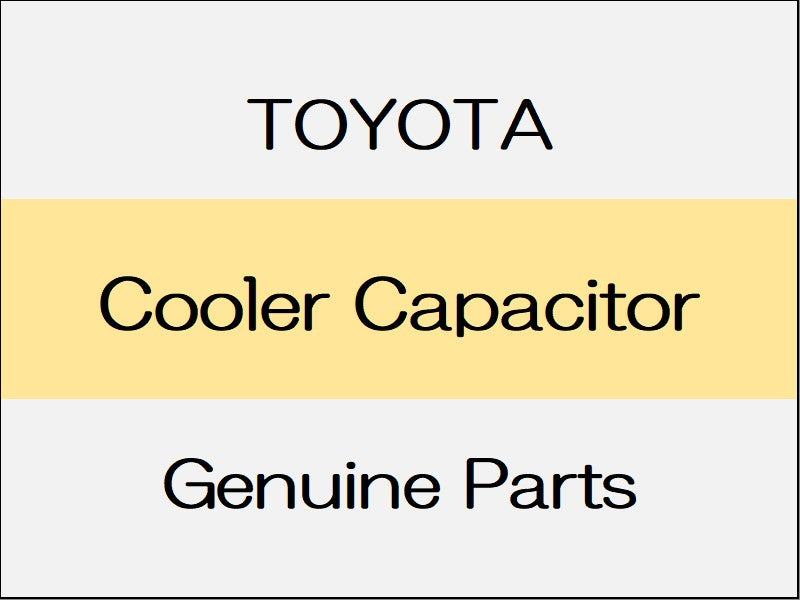 NEW] JDM TOYOTA LAND CRUISER 250 J250 Cooler Capacitor <1/2&gt