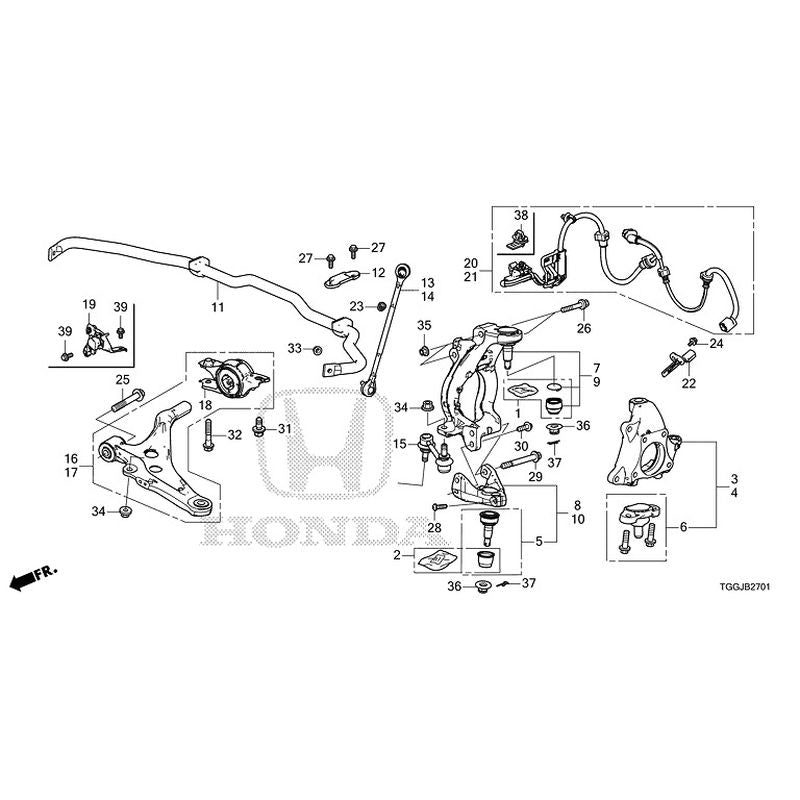 NEW] JDM HONDA CIVIC FK8 2020 Front Knuckle (TYPE R) GENUINE OEM