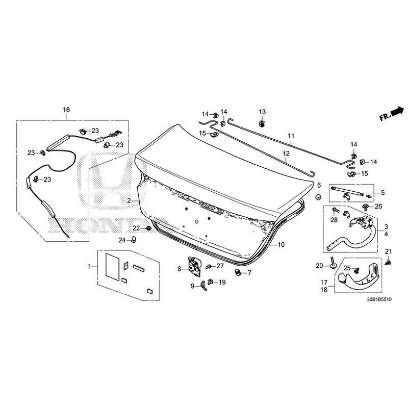 NEW] JDM HONDA ACCORD CY2 2024 Trunk Lid GENUINE OEM – JDM Yamato