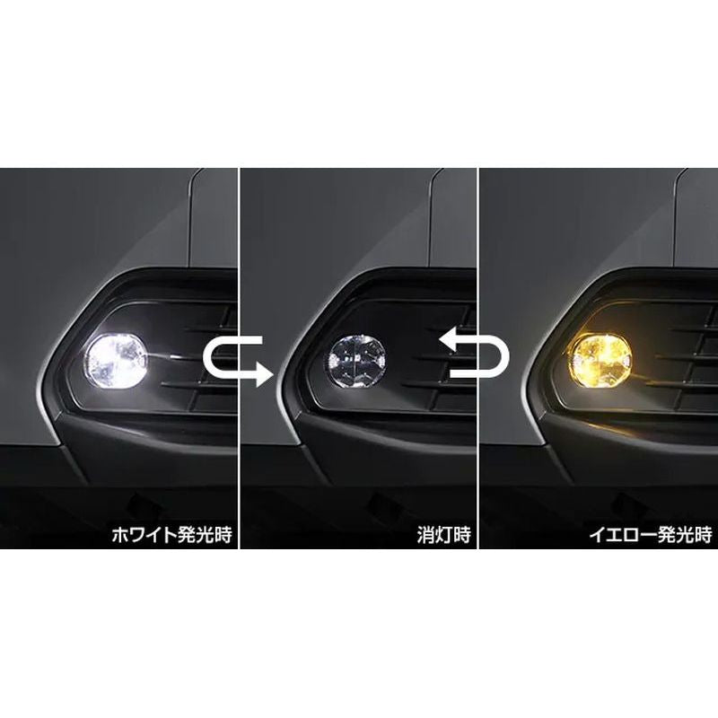 NEW JDM Toyota YARiS CROSS MXP Bicolor LED Fog lights For with LED fog ...