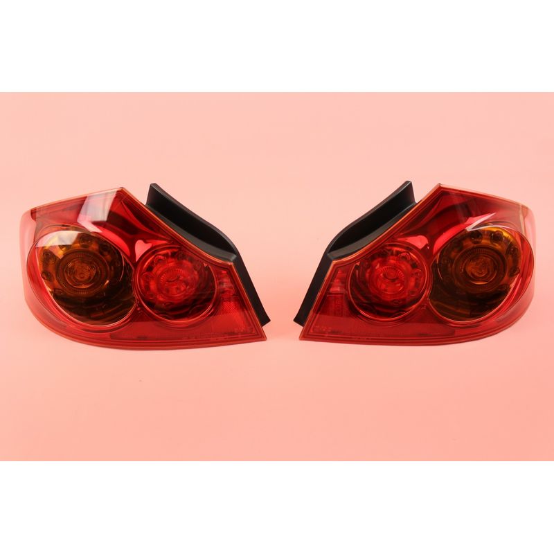 Geerge Hexagon LED Angel Eyes Halo Rings For Infiniti G25 G35 G37 Q40 Q60 V36 – White/Amber