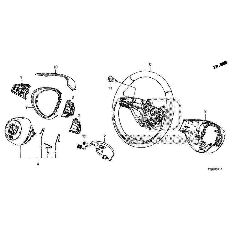 [new] Jdm Honda Fit E:hev Gr6 2021 Steering Wheel Genuine Oem – Jdm Yamato