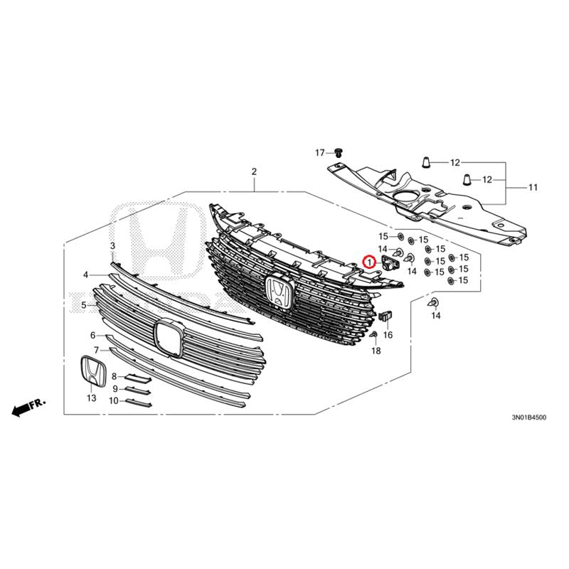 [NEW] JDM HONDA VEZEL e:HEV RV5 2021 Front Grill GENUINE OEM