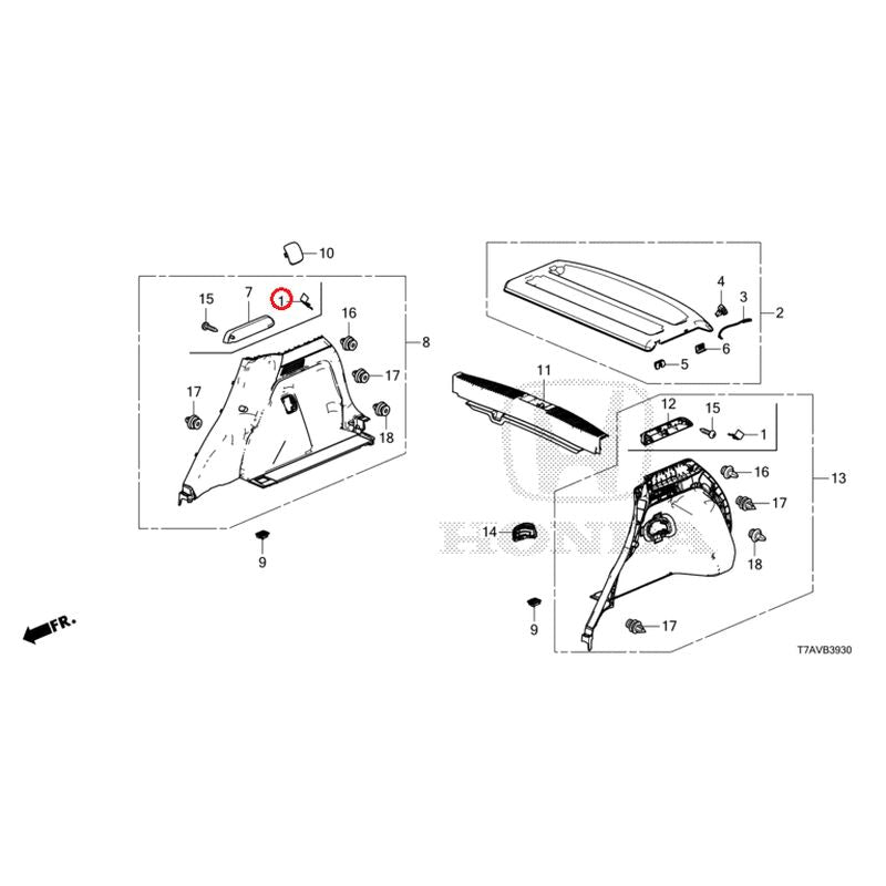 [NEW] JDM HONDA VEZEL RU1 2020 Side Lining GENUINE OEM