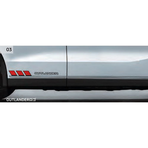 [NEW] JDM Mitsubishi OUTLANDER PHEV GN0W Side Decals Genuine OEM