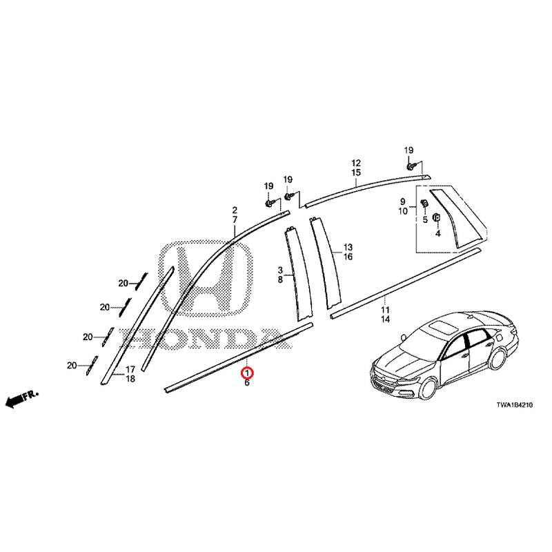 [NEW] JDM HONDA ACCORD CV3 2022 Molding GENUINE OEM