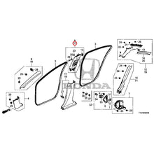 Load image into Gallery viewer, [NEW] JDM HONDA LEGEND HYBRID KC2 2018 Pillar Garnish GENUINE OEM
