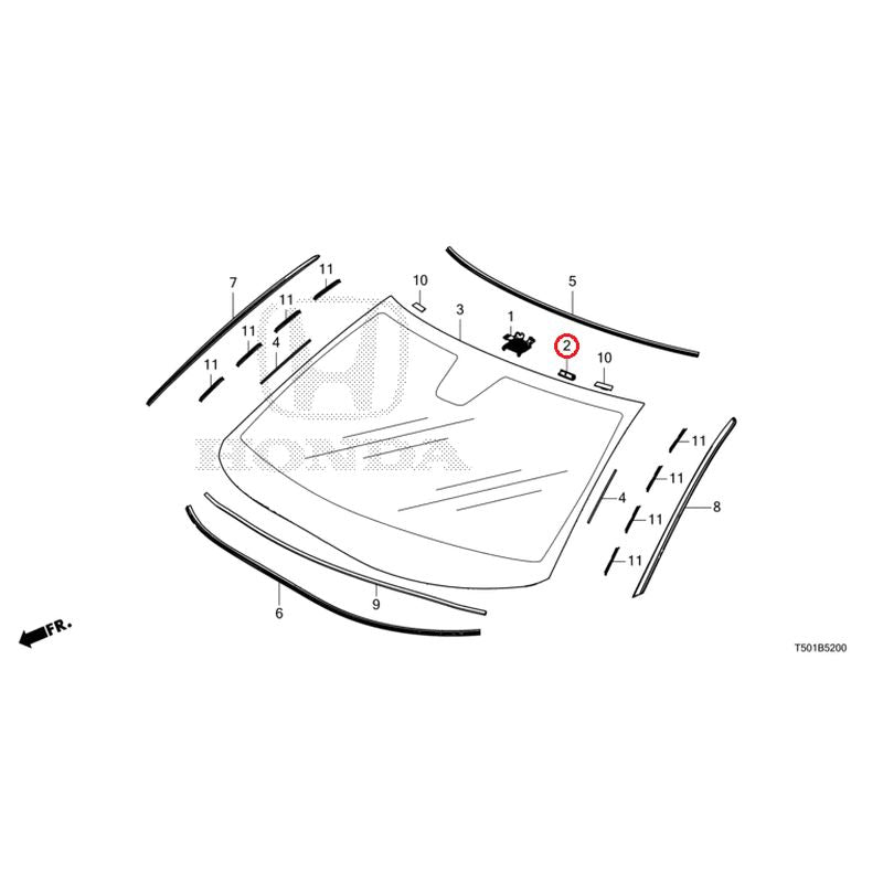 [NEW] JDM HONDA Civic e:HEV FL4 2025 Front Windshield GENUINE OEM