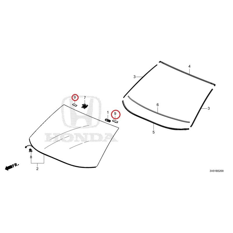 NEW] JDM HONDA ZR-V RZ3 2023 Front Windshield GENUINE OEM – JDM Yamato