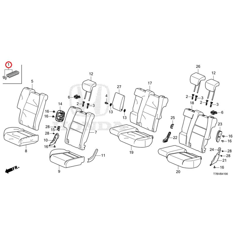 [NEW] JDM HONDA VEZEL HYBRID RU3 2020 Rear Seat GENUINE OEM