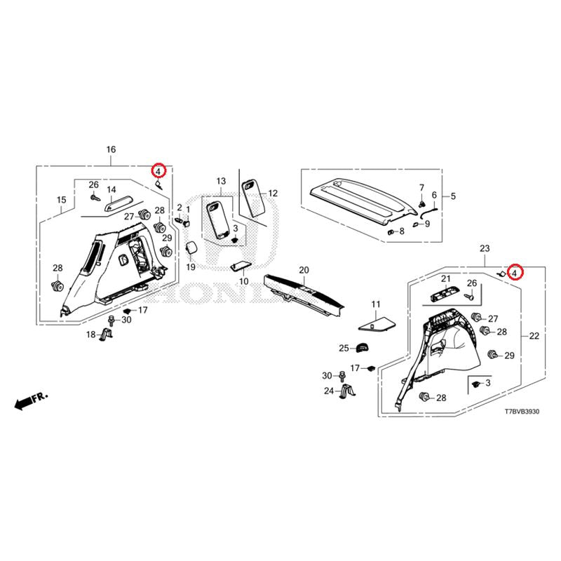 [NEW] JDM HONDA VEZEL HYBRID RU3 2020 Side Lining GENUINE OEM