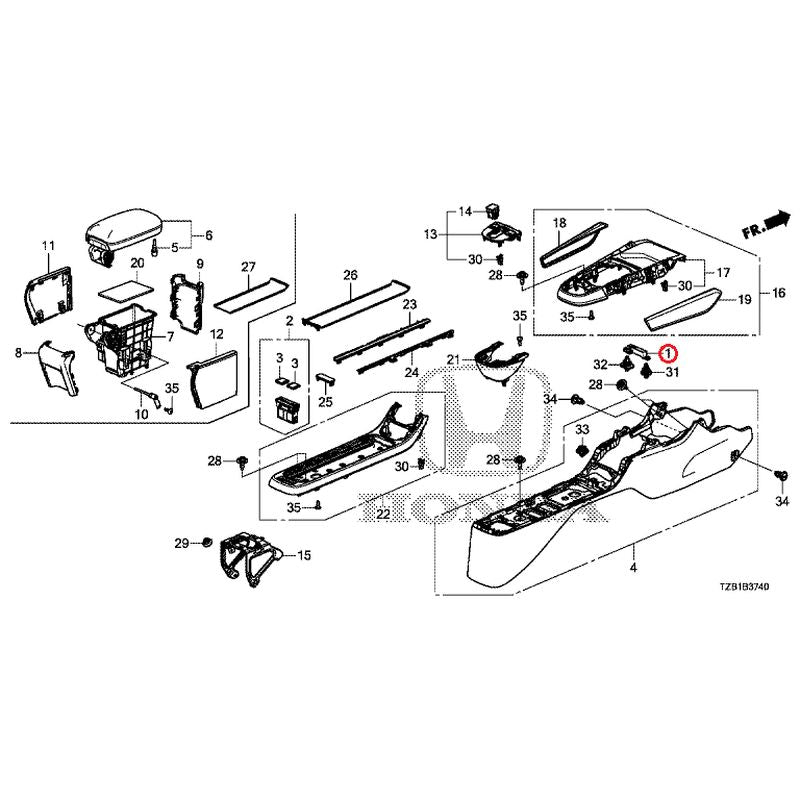 [NEW] JDM HONDA FIT e:HEV GR3 2021 Console GENUINE OEM