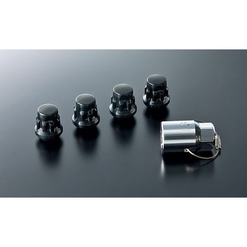 [NEW] JDM Honda FREED GT Wheel Lock Nuts For Aluminum Wheels Black Genuine OEM