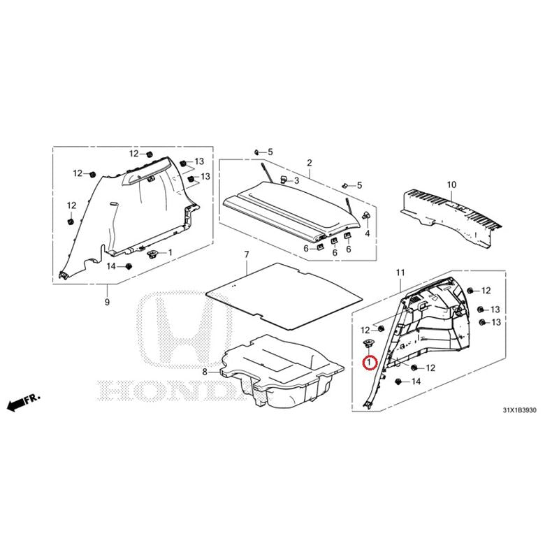 [NEW] JDM HONDA WR-V RG5 2024 Side Lining GENUINE OEM