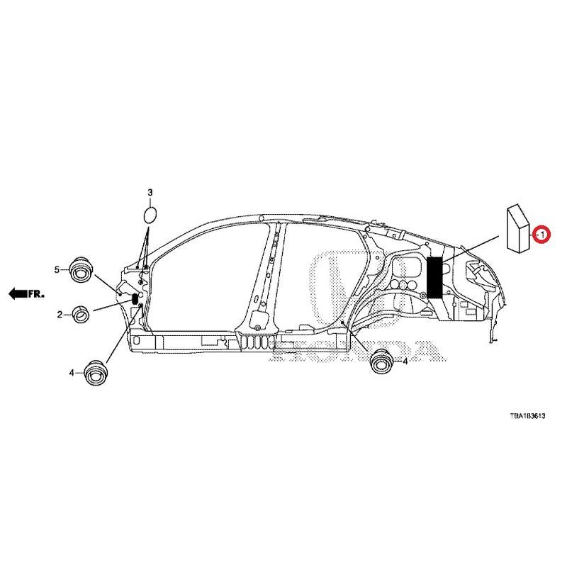 [NEW] JDM HONDA CIVIC FC1 2020 Grommets (Side) GENUINE OEM