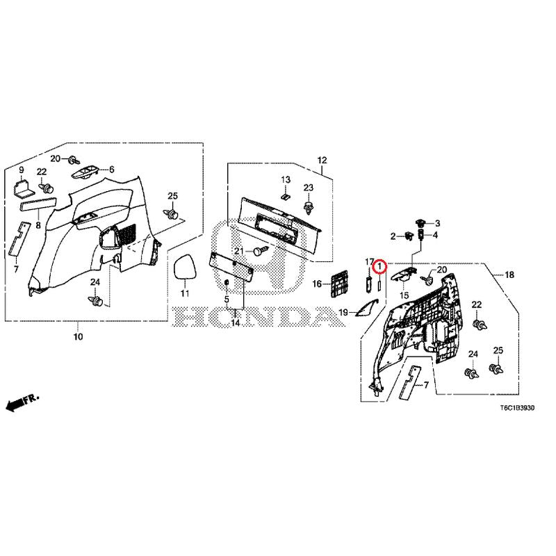 [NEW] JDM HONDA ODYSSEY e:HEV RC4 2021 Side Lining GENUINE OEM