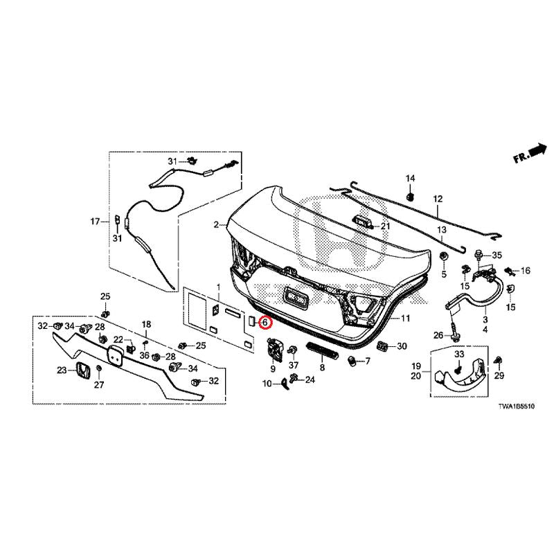 NEW] JDM HONDA ACCORD CV3 2019 Trunk Lid GENUINE OEM – JDM Yamato