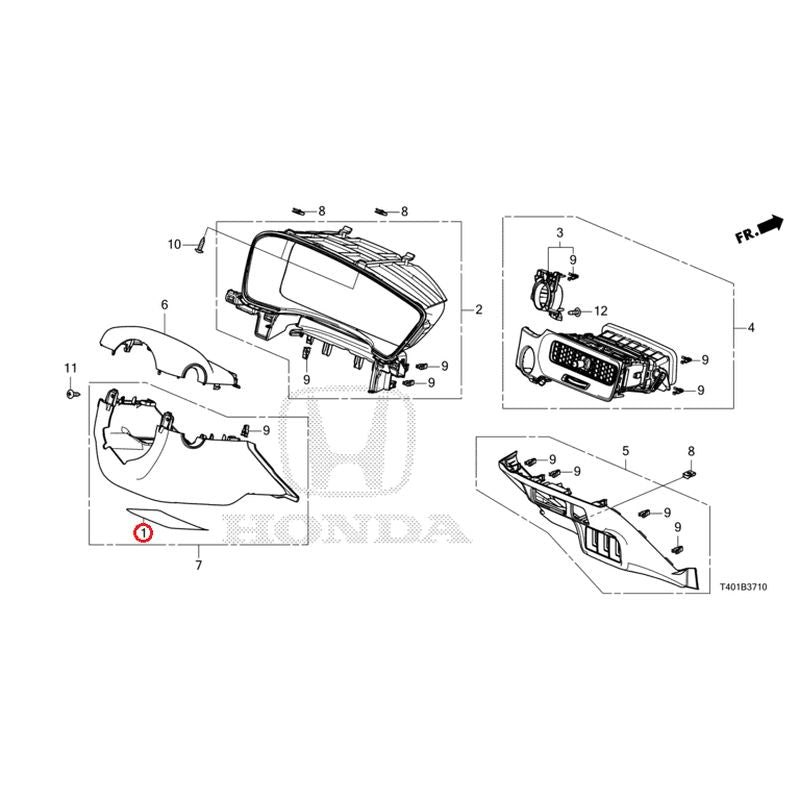 [NEW] JDM HONDA CIVIC FL1 2022 Instrument panel garnish (driver side) GENUINE OEM