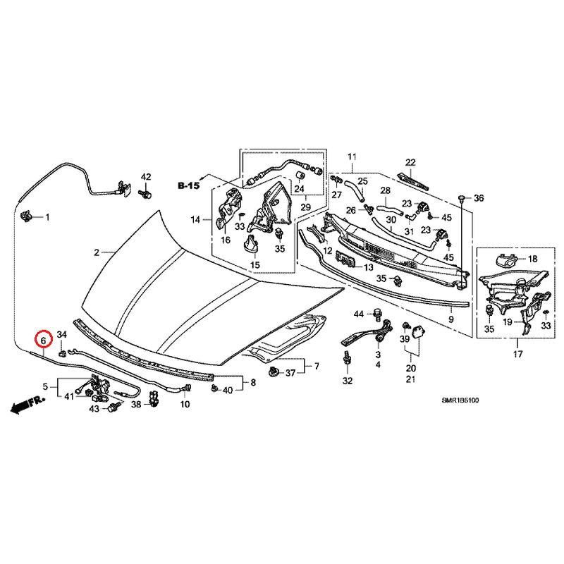 [NEW] JDM HONDA CIVIC FN2 2009 Hood GENUINE OEM