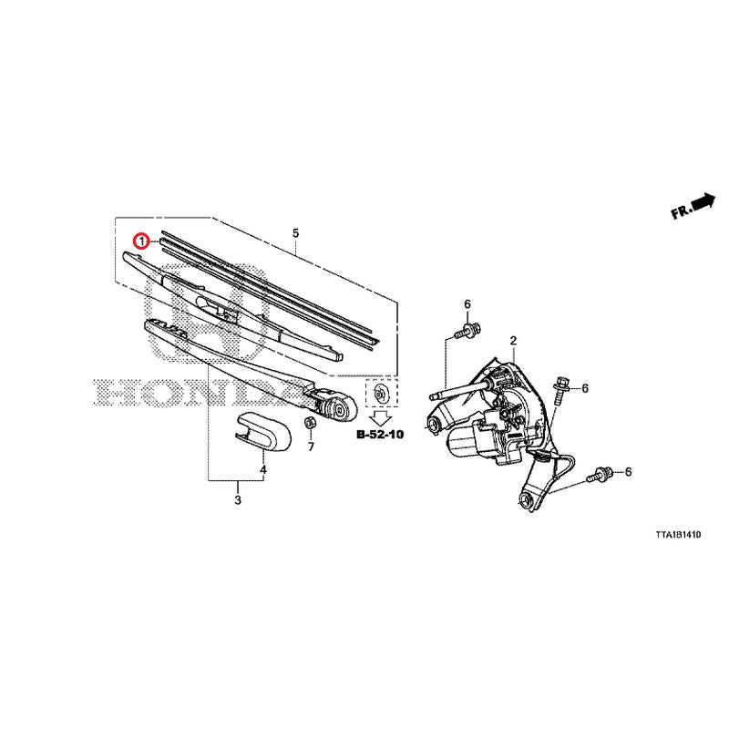 [NEW] JDM HONDA N-BOX CUSTOM JF3 2021 Rear Windshield Wiper GENUINE OEM