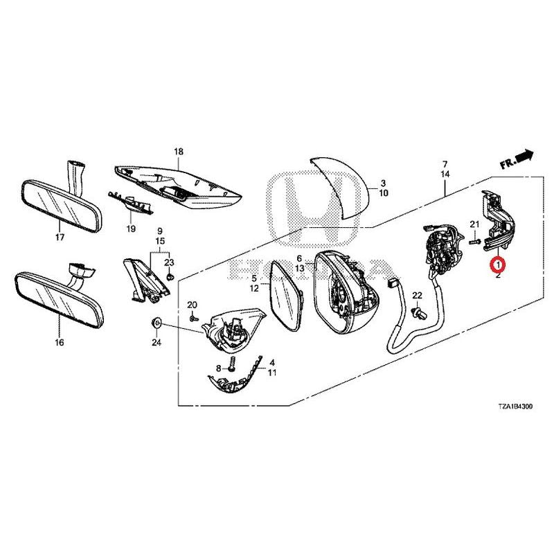 [NEW] JDM HONDA FIT GR1 2020 Mirrors GENUINE OEM