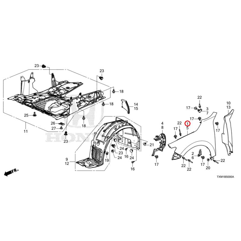 [NEW] JDM HONDA INSIGHT ZE4 2021 Front Fenders GENUINE OEM