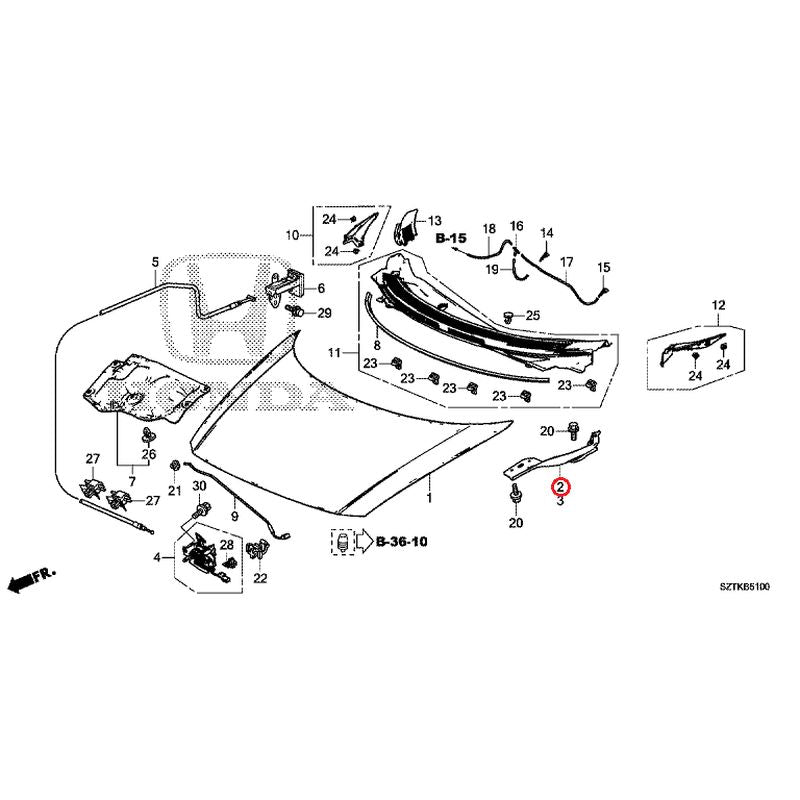 [NEW] JDM HONDA CR-Z ZF2 2016 Hood GENUINE OEM