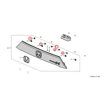 Load image into Gallery viewer, [NEW] JDM HONDA FIT e:HEV GR3 2021 Modulo X License Garnish (NH731P) GENUINE OEM
