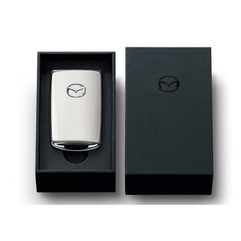 [NEW] JDM Mazda CX-80 KL Selective Key Shell Rhodium White Premium M Genuine OEM