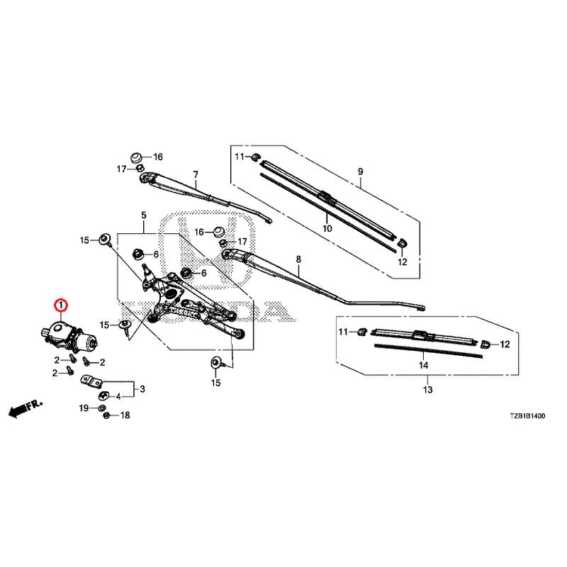 [NEW] JDM HONDA FIT e:HEV GR3 2021 Front Windshield Wiper GENUINE OEM