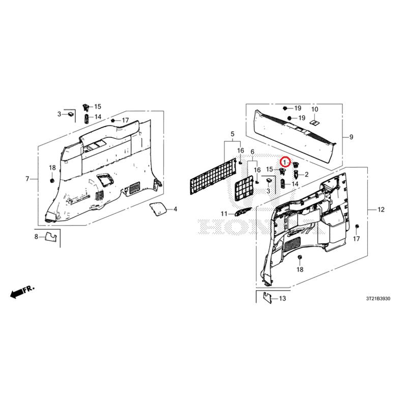 katotaku　RP6～RP8　標準　合皮 NEW] JDM Honda STEP WGN RP6/7/8 Interior Panel Aging Leather