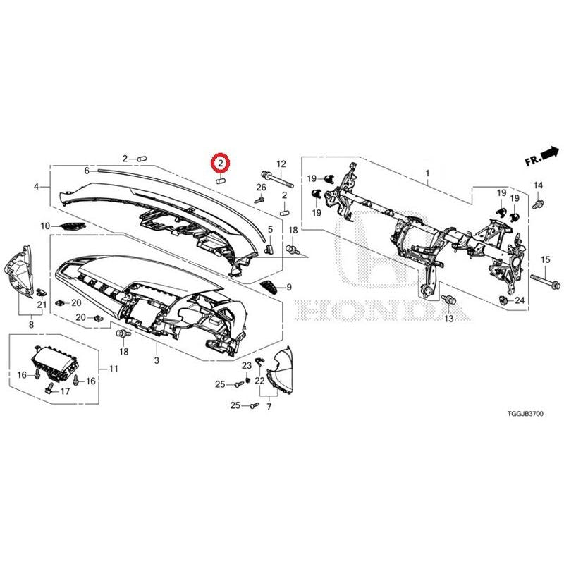 [NEW] JDM HONDA CIVIC FK8 2020 Instrument Panel GENUINE OEM