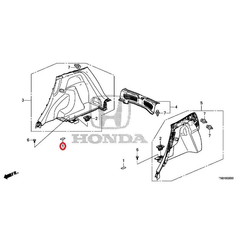 [NEW] JDM HONDA FIT GK5 2017 Side Lining GENUINE OEM