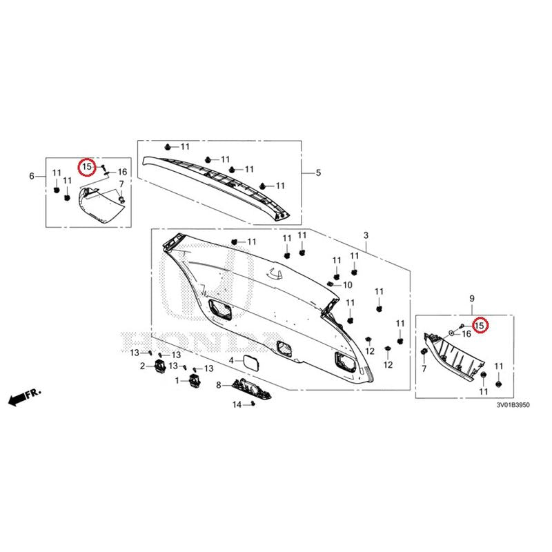 NEW] JDM HONDA ZR-V RZ3 2023 Tailgate Lining GENUINE OEM – JDM Yamato