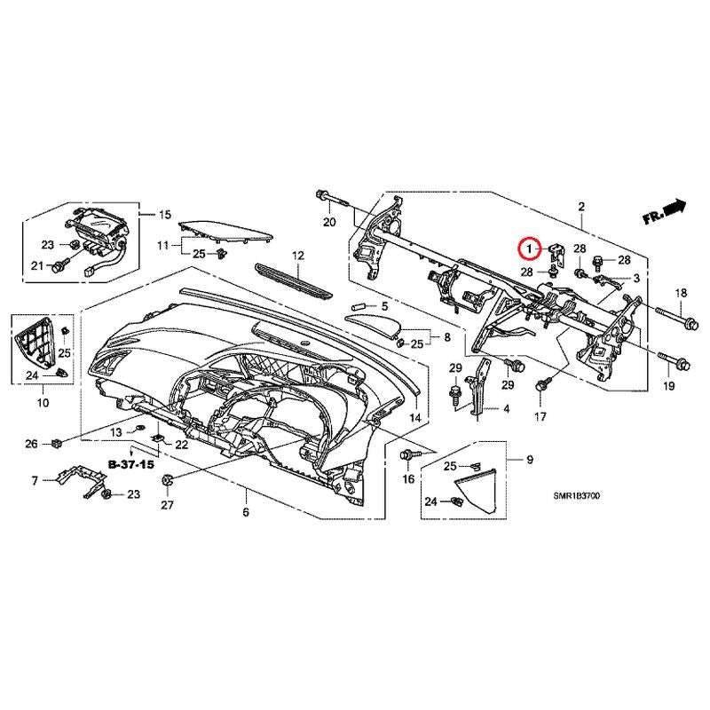 [NEW] JDM HONDA CIVIC FN2 2009 Instrument panel GENUINE OEM