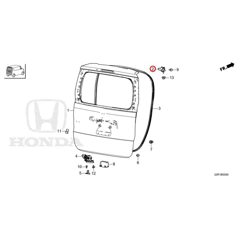 [NEW] JDM HONDA N-BOX JF5 2024 Tailgate GENUINE OEM