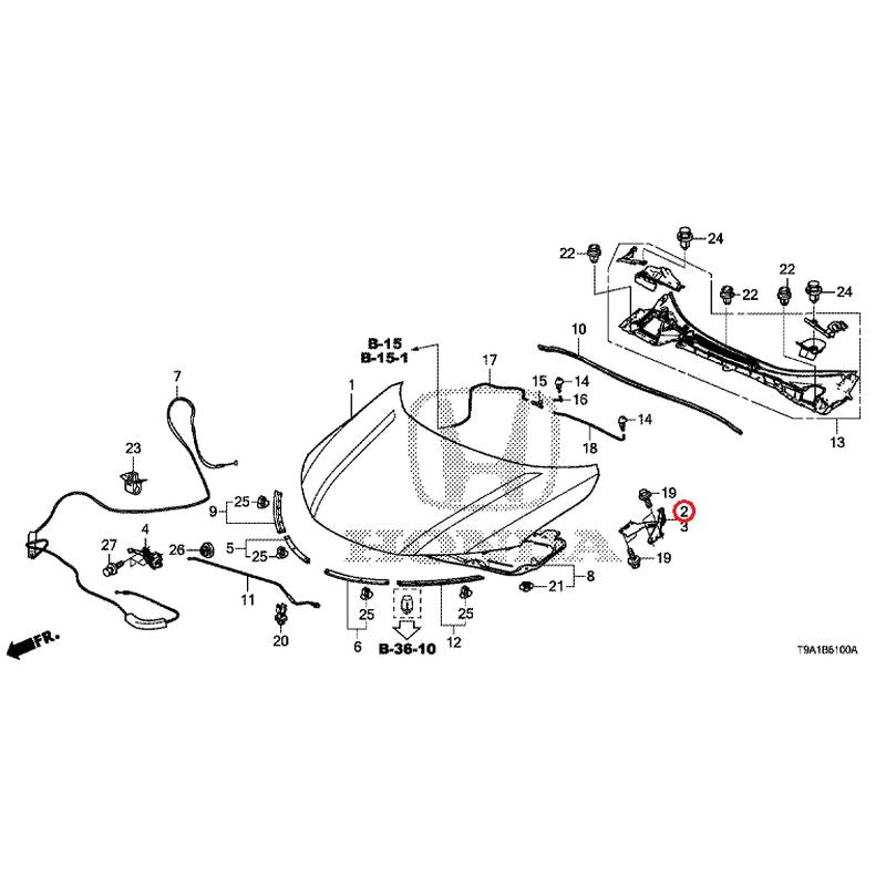 [NEW] JDM HONDA GRACE GM6 2015 Hood GENUINE OEM