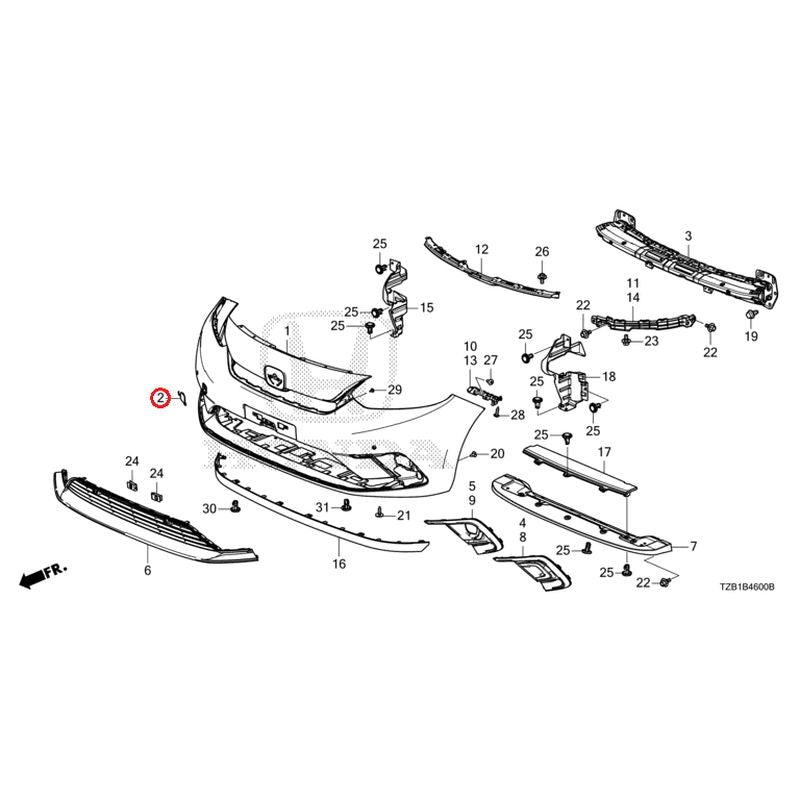 [NEW] JDM HONDA FIT e:HEV GR3 2021 Front Bumper (1) GENUINE OEM