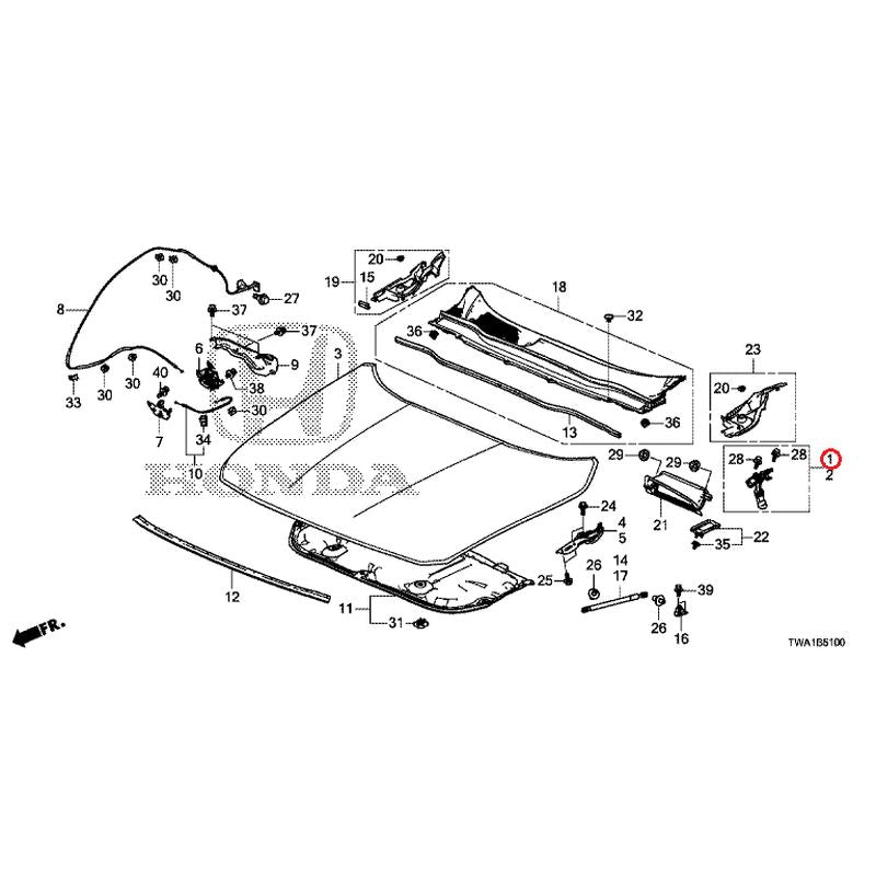 [NEW] JDM HONDA ACCORD CV3 2019 Hood GENUINE OEM