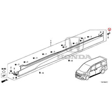 Load image into Gallery viewer, [NEW] JDM HONDA STEP WGN SPADA RP5 2020 Side Sill Garnish GENUINE OEM
