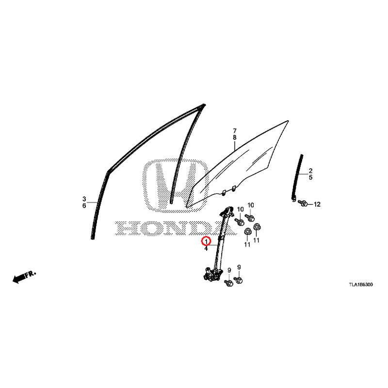 [NEW] JDM HONDA CR-V RW1 2021 Front Door Window/Regulator GENUINE OEM