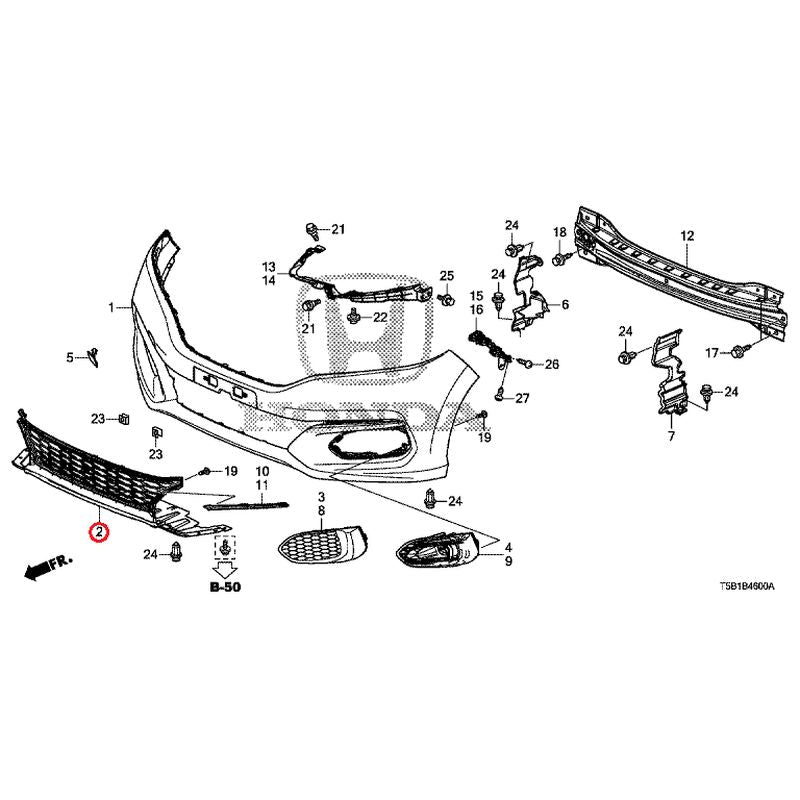 [NEW] JDM HONDA FIT GK5 2016 Front Bumper (1) GENUINE OEM