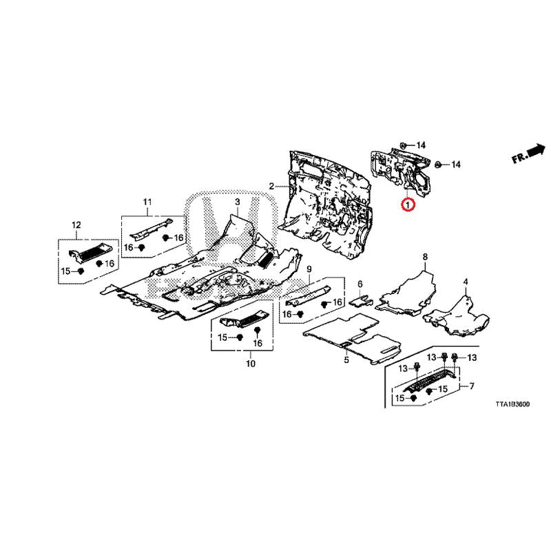 [NEW] JDM HONDA N-BOX JF3 2021 Floor Mat GENUINE OEM