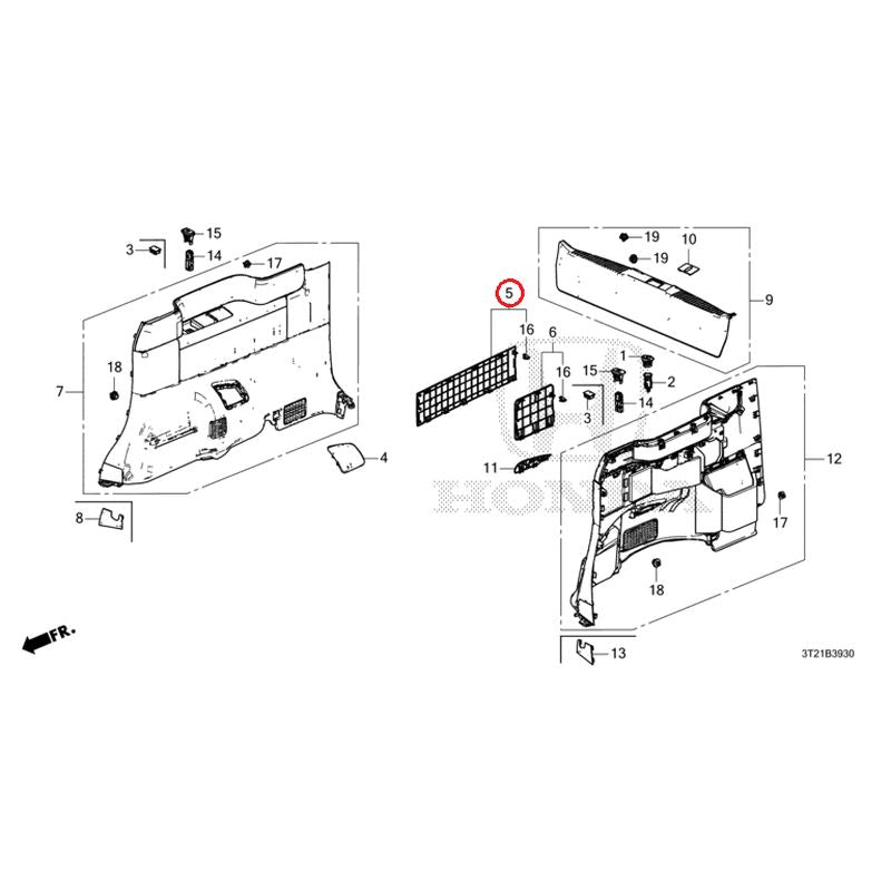 NEW] JDM HONDA STEP WGN e:HEV RP8 2022 Side Lining GENUINE OEM