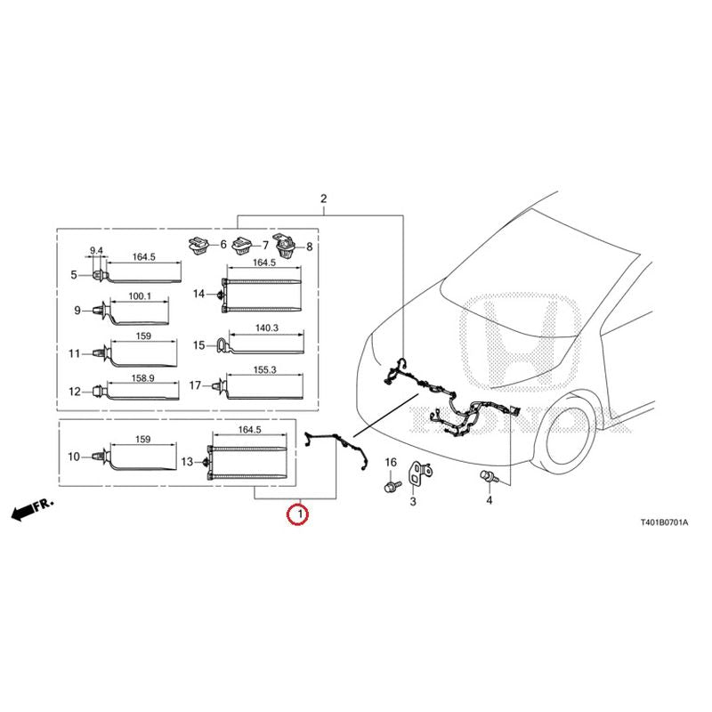 [NEW] JDM HONDA CIVIC FL5 2023 Wiring Harness (2) GENUINE OEM