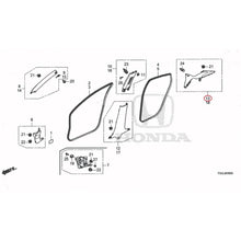 Load image into Gallery viewer, [NEW] JDM HONDA CIVIC FK7 2021 Pillar Garnish GENUINE OEM
