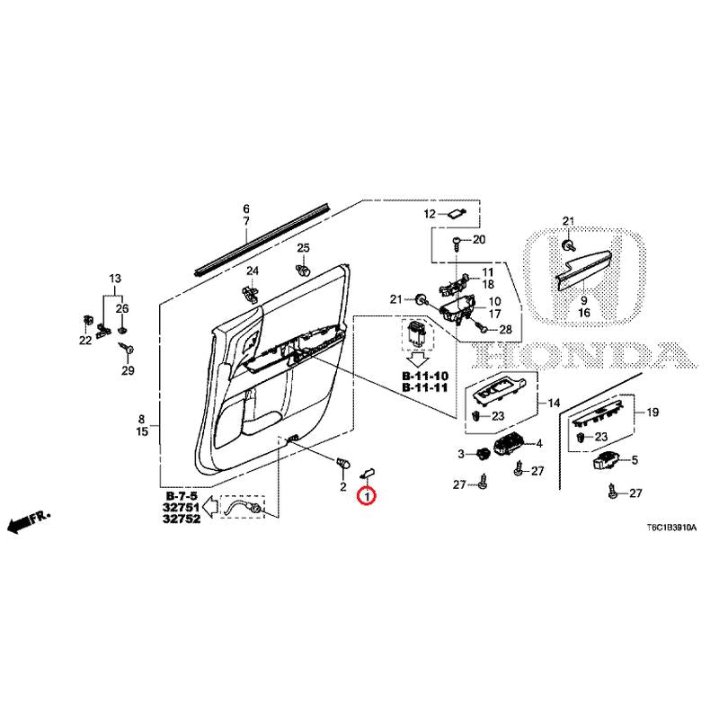 [NEW] JDM HONDA ODYSSEY e:HEV RC4 2021 Front Door Lining GENUINE OEM