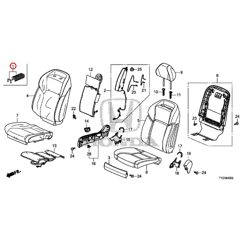 [NEW] JDM HONDA LEGEND HYBRID KC2 2018 Front Seat (Driver Side) (120/130/520) GENUINE OEM