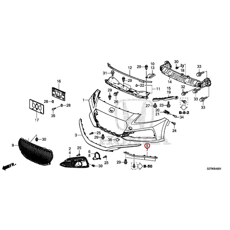 車のパーツ Central20 Z-Sport Front Lip Spoiler (FRP) for Nissan 300ZX (Z32