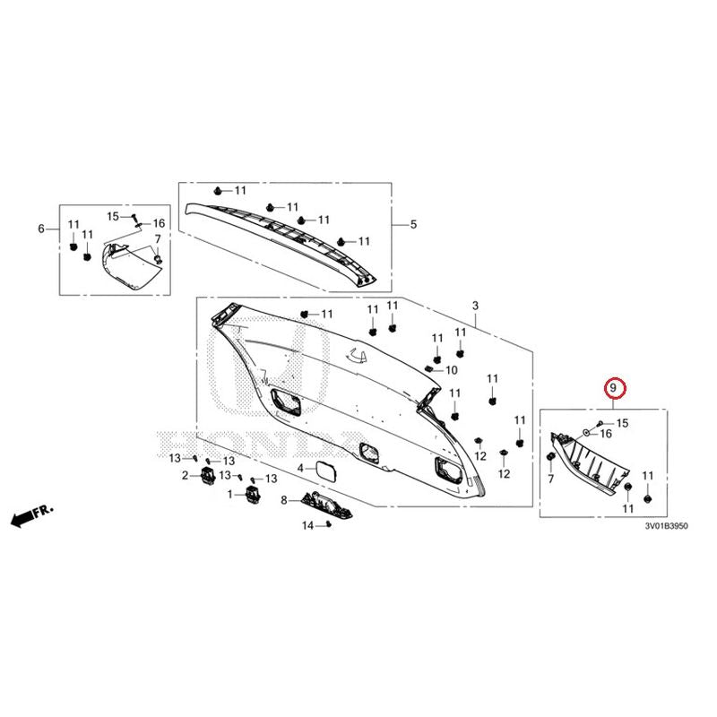 NEW] JDM HONDA ZR-V RZ3 2023 Tailgate Lining GENUINE OEM – JDM Yamato